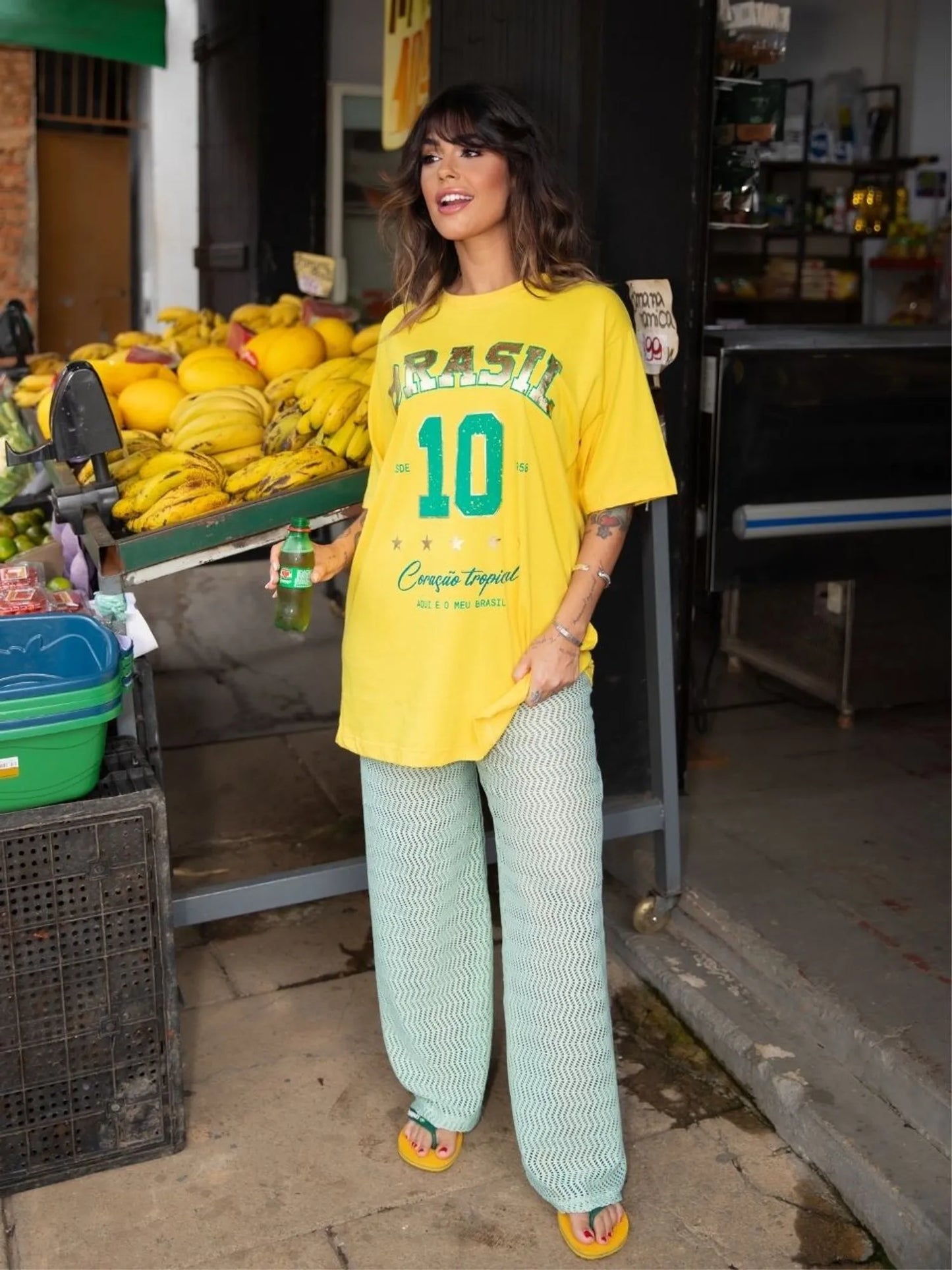 T-shirt oversized Brazil