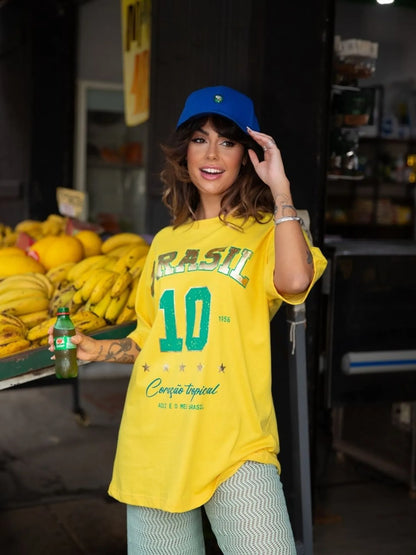 T-shirt oversized Brazil